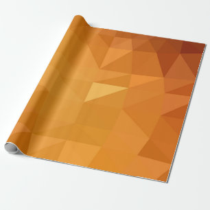 Papel De Regalo Ilustración poligonal de color naranja claro, que