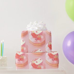 Papel De Regalo Ilustracion Strawberry Tart