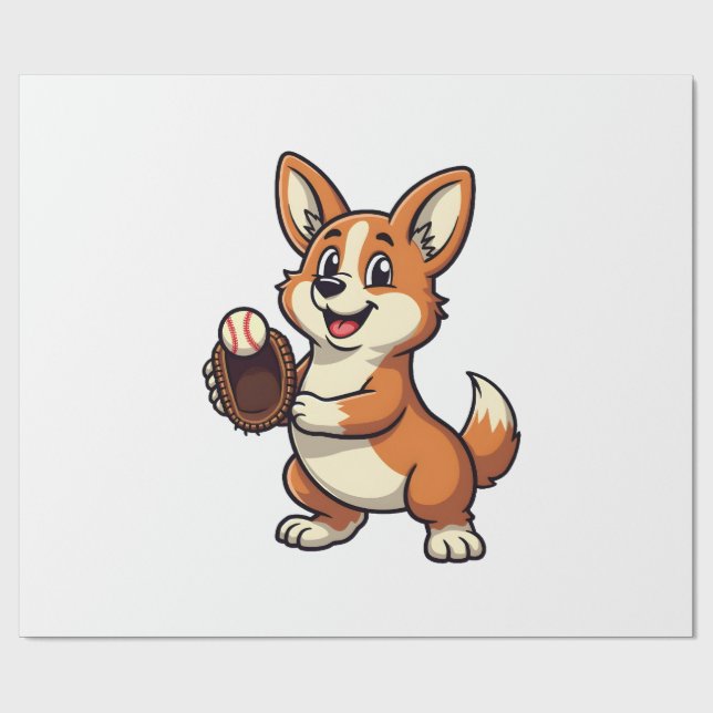 Papel De Regalo Ilustración vectorial de dibujos animados de catch (Superficie plana)