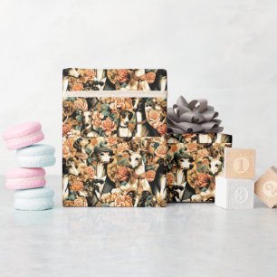 Papel De Regalo Ilustracion vintage italiano Greyhound