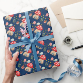 Papel De Regalo Ilustracion Watercolor Art Cute Muschrooms
