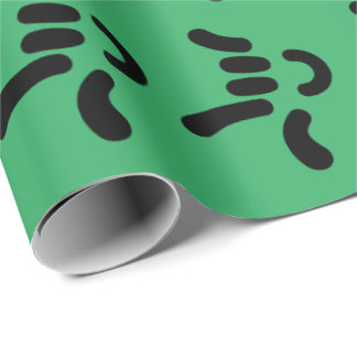 Papel De Regalo ILY (I love you) ASL - regalo envolver VERDE