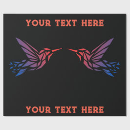 Papel De Regalo Imagen de pájaro derecho personalizado o ajuste de