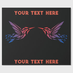 Papel De Regalo Imagen de pájaro derecho personalizado o ajuste de