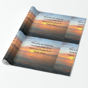 PAPEL DE REGALO IMAGEN DE PSALM 118:24 SUNRISE