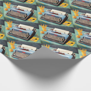 Papel De Regalo imagen del anuncio de la máquina de escribir de