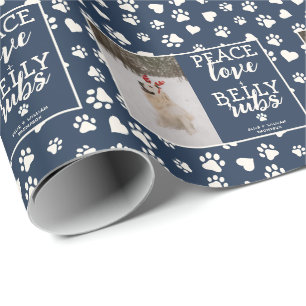 Papel De Regalo Imagen divertida de perro personalizada foto de Na