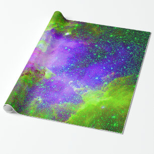 Papel De Regalo imagen espacial de la nebulosa de la galaxia púrpu