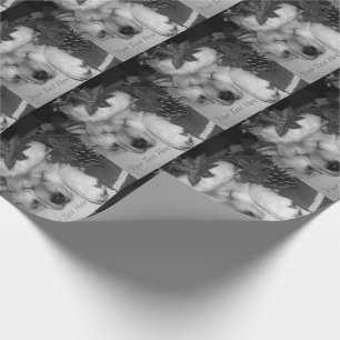 Papel De Regalo imagen graciosa de un perro lindo vestido para nav