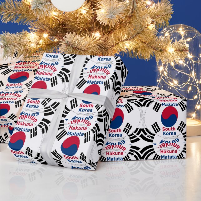 Papel De Regalo Imagen impresa/gráfica de la bandera nacional de C (Vacaciones)