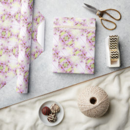Papel De Regalo Imagen personalizada y acuarela de flor rosa