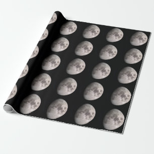 Papel De Regalo Imágenes de la NASA en la fase gibbous de la Luna