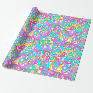 Papel De Regalo Impresión abstracta de las espirales de Pastel