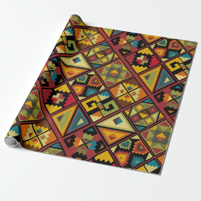 Papel De Regalo Impresión africana (Desenrollado)