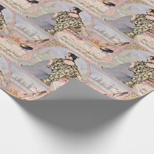 Papel De Regalo Impresión Art Nouveau Carmen Habanera – Ópera Vint
