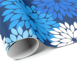 Papel De Regalo Impresión, azul, aguamarina y marina de guerra