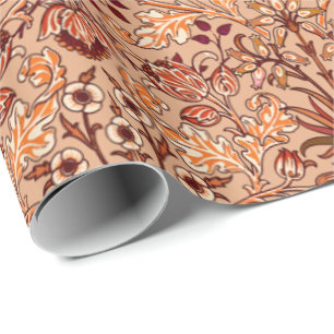 Papel De Regalo Impresión, Brown y beige del jacinto de William