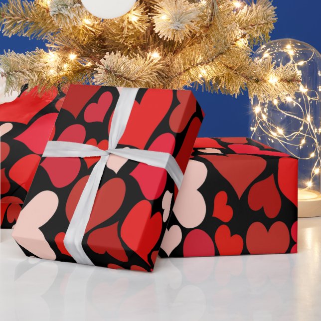 Papel De Regalo Impresión cardíaca (Vacaciones)