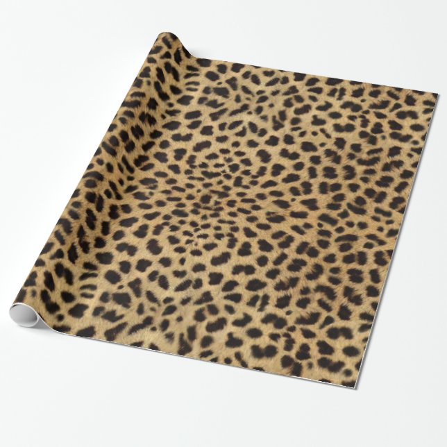 Papel De Regalo Impresión cutánea de leopardo (Desenrollado)