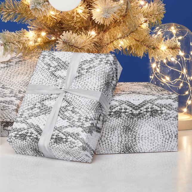 Papel De Regalo Impresión cutánea de serpientes blancas (Vacaciones)