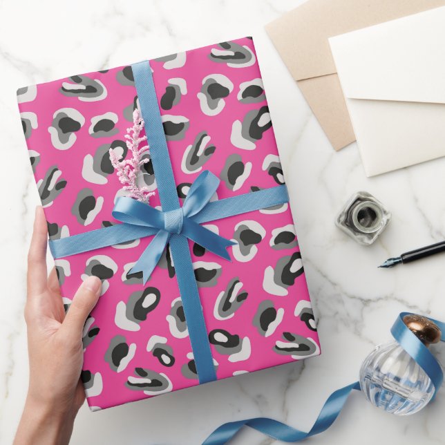 Papel De Regalo Impresión de animal rosa (Regalar)