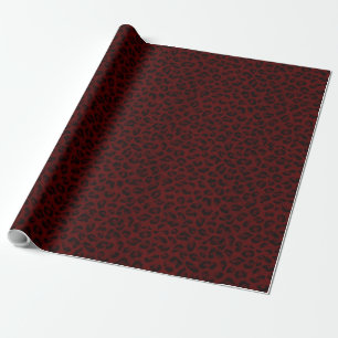 Papel De Regalo Impresión de animales de leopardo rojo exótico