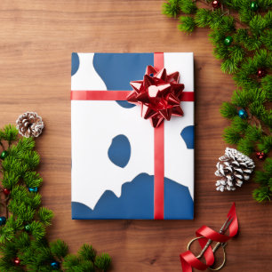 Papel De Regalo Impresión de animales en puntos de vaca blancos y 