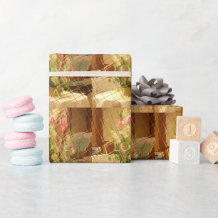 Papel De Regalo Impresión de arte de los floros reflejados