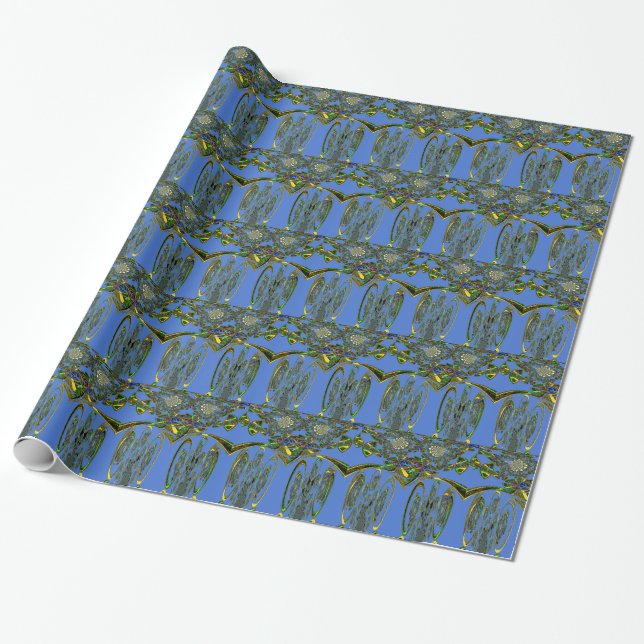 Papel De Regalo Impresión de arte irlandés con diseño abstracto de (Desenrollado)