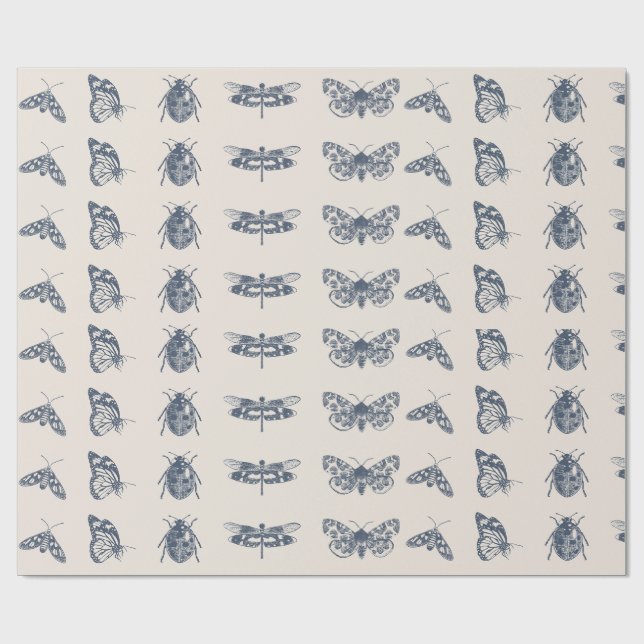 Papel De Regalo Impresión de colección de fallos de época (BIG) (Superficie plana)