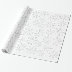 Papel De Regalo Impresión de copos de nieve
