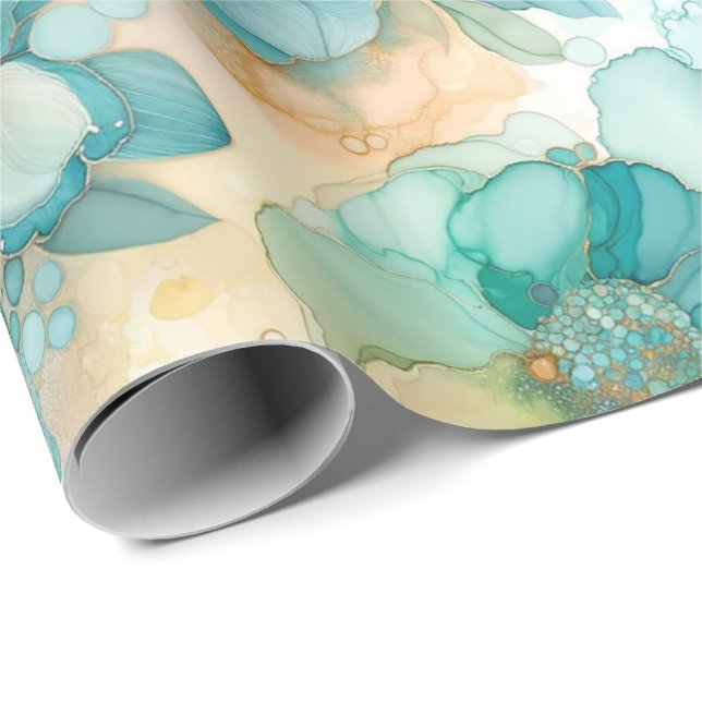 Papel De Regalo Impresión de Ilustracion de tinta de alcohol amari (Esquina del rollo)