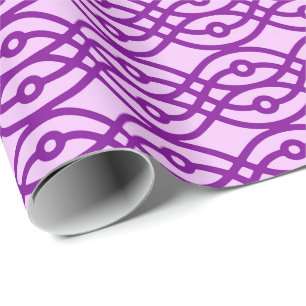 Papel De Regalo Impresión de kimono, lavanda y púrpura