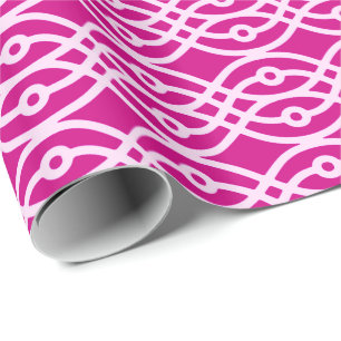 Papel De Regalo Impresión de kimono, magenta y rosa