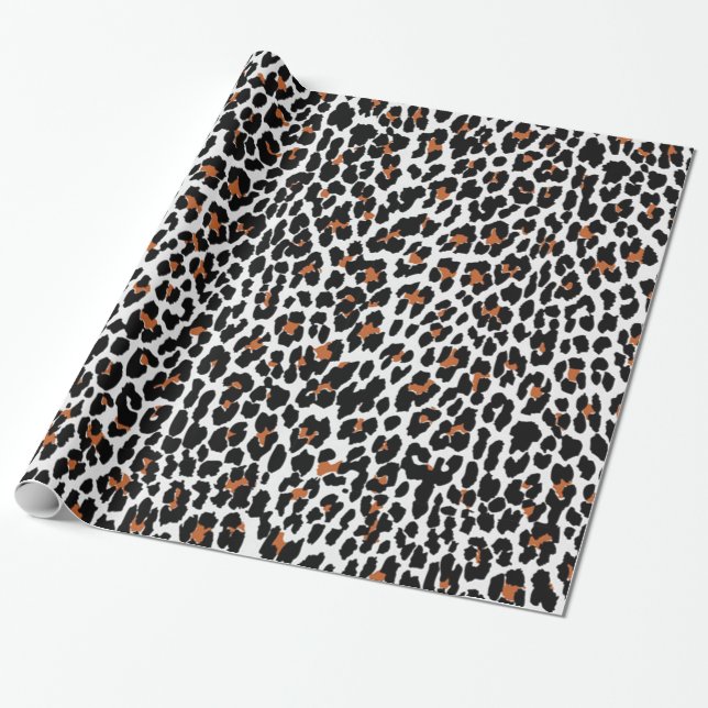 Papel De Regalo Impresión de leopardo (Desenrollado)