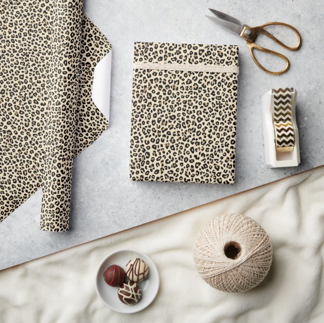 Papel De Regalo Impresión de leopardo (Artesanía)