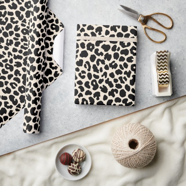 Papel De Regalo Impresión de leopardo (Artesanía)