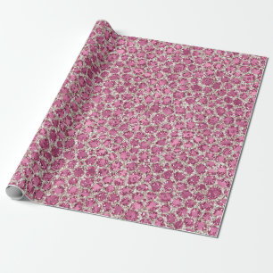 Papel De Regalo Impresión de leopardo de Purpurina Girly Pink