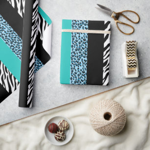 Papel De Regalo Impresión de leopardo, impresión de cebra, impresi