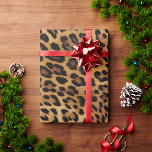 Papel De Regalo Impresión de leopardo marrón de moda