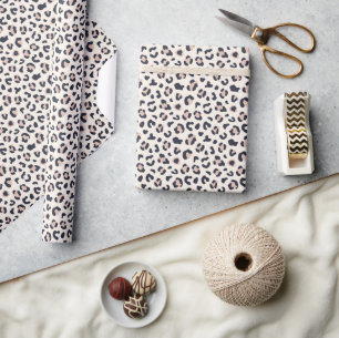 Papel De Regalo Impresión de leopardo rosa