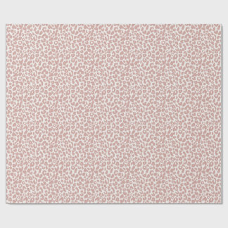 Papel De Regalo Impresión de leopardo rosa polvoriento boho
