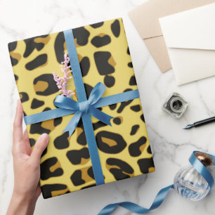 Papel De Regalo Impresión de patrón de piel animal leopardo
