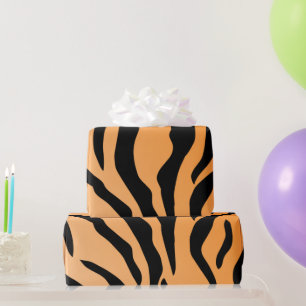 Papel De Regalo Impresión de tigre falso