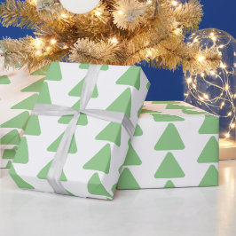 Papel De Regalo Impresión de triángulo verde