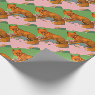 Papel De Regalo impresión de zorro hermoso