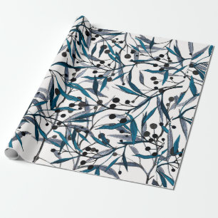 Papel De Regalo Impresión floral. Curvas naturales adornadas. Esta