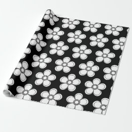 Papel De Regalo Impresión floral elegante | Diseño botánico