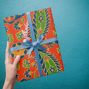 Papel De Regalo Impresión floral persa decorativa