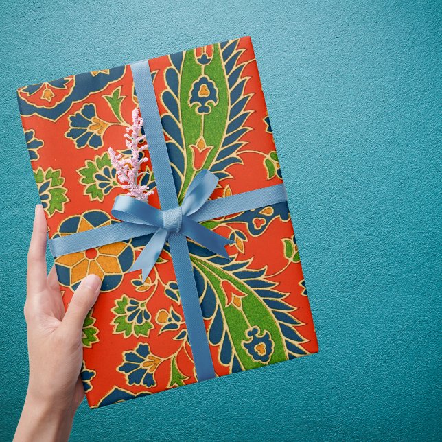 Papel De Regalo Impresión floral persa decorativa (Subido por el creador)